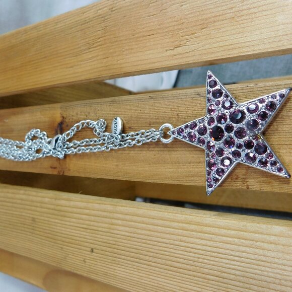 Ladies Pilgrim Purple Star Necklace - Picture 3 of 4